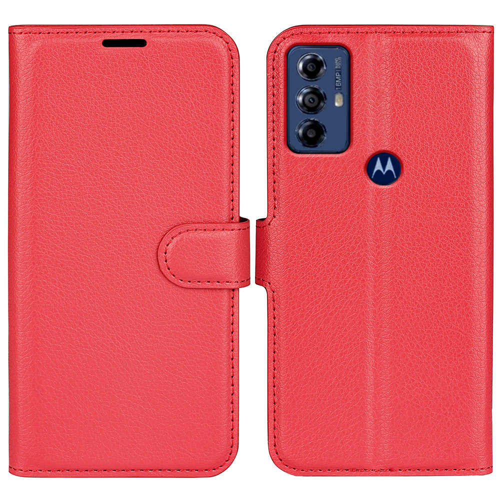 For Motorola Moto G Play (2023) 4G Wallet Cell Phone Cover Litchi Texture PU Leather Stand Full Protection Flip Anti-scratch Phone Case For Motorola Moto G Play (2023) 4G Wallet Cell Phone Cover Litchi Texture PU Leather Stand Full Protection Flip Anti-scratch Phone Case